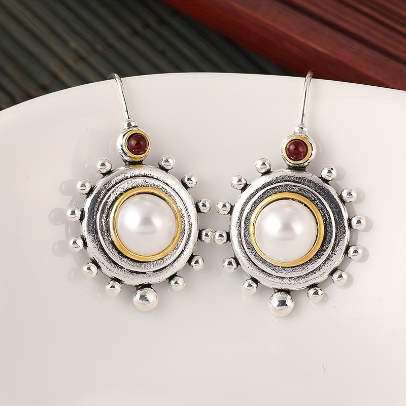 PENDIENTES VINTAGE PERLA IMPOSANT CLOU OREILLE
