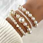 CONJUNTO ELEGANTE PERLA PULSERA