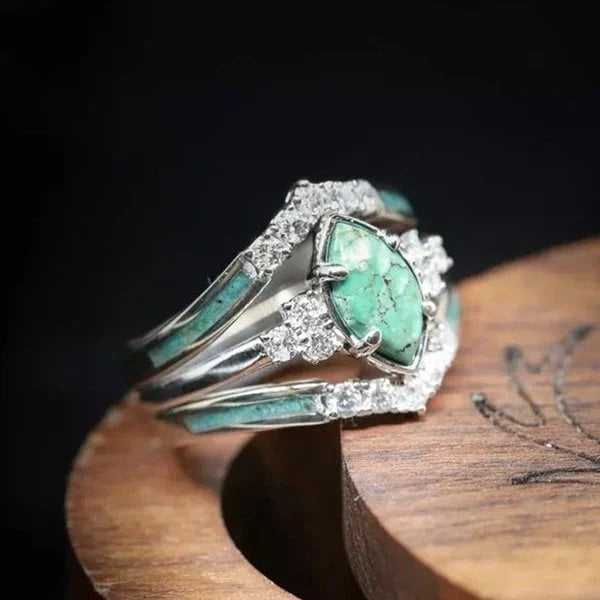 ANILLO NATUREL TURQUESA DIAMANTE