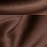 VESTIDO LARGO DE SATÉN MARRÓN CHOCOLATE CON DISEÑO DE UN HOMBRO - VALERINA MARBELLA