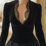 VESTIDO CORTO BODYCON DE TERCIOPELO - VALERINA MARBELLA