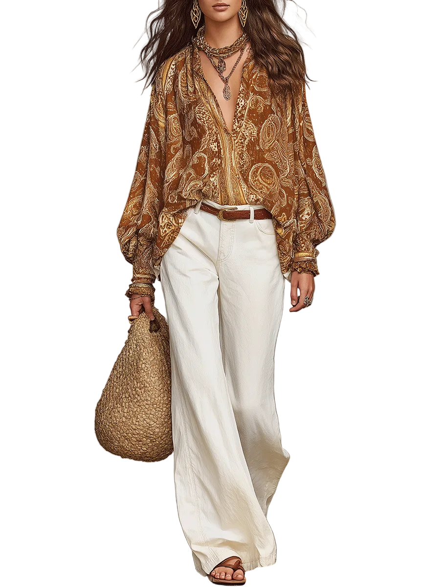 Bohemian Paisley Blouse