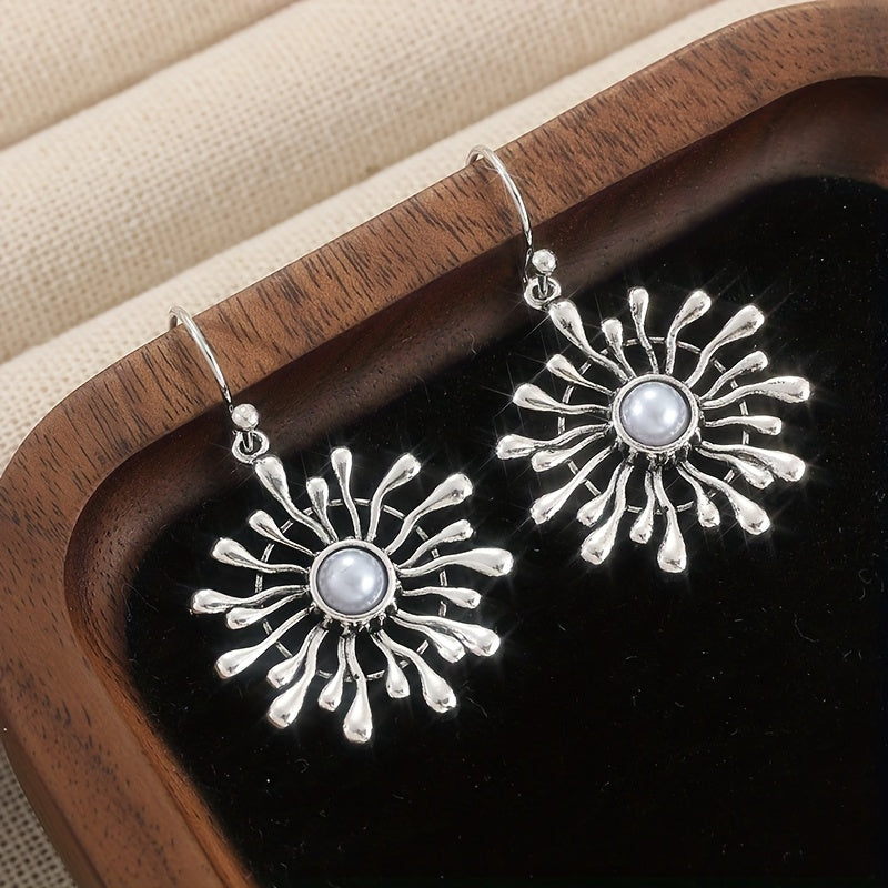PENDIENTES ELEGANTE BOHEMIO SOLEIL RAYONNANT PERLA GOTA