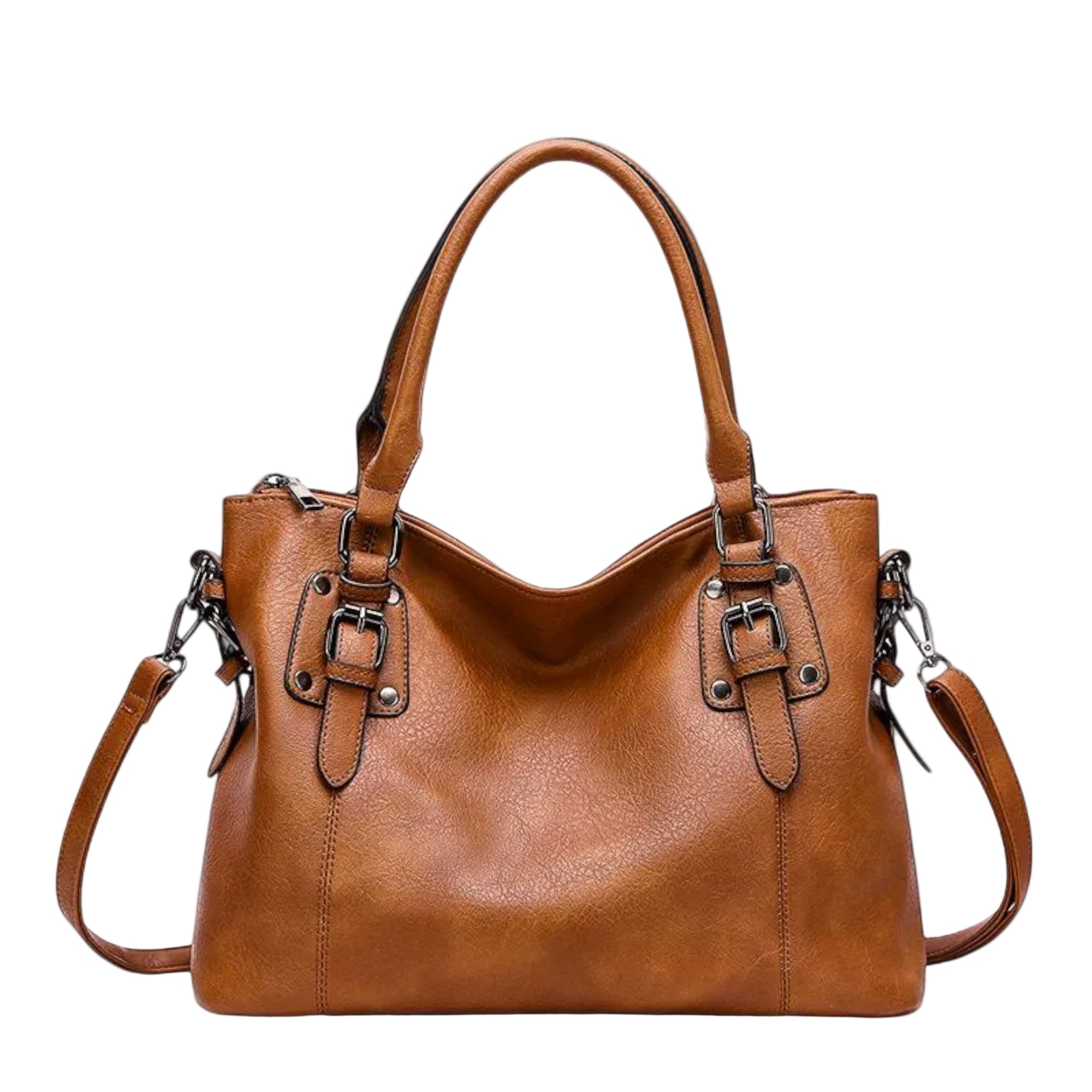 BOLSO DE HOMBRO DE CUERO ATEMPORAL CON DISEÑO CLÁSICO - VALERINA MARBELLA