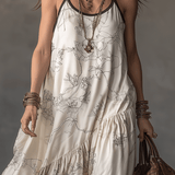 VESTIDO MAXI ESTAMPADO DE INSPIRACIÓN ARTÍSTICA - VALERINA MARBELLA