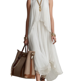 Elegant Pleated Sleeveless Top & Asymmetric Skirt Set