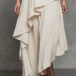 VESTIDO MAXI BOHEMIO DE UN HOMBRO CON CAPAS ASIMÉTRICAS - VALERINA MARBELLA