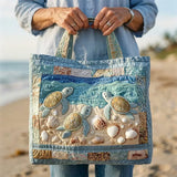 Quilted Tote Bag - Sea Turtles