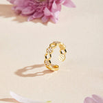 ANILLO CRISTAL NID ABEILLE | ORO