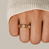 ANILLO CRISTAL NID ABEILLE | ORO