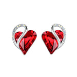 PENDIENTES INFINITO CORAZÓN RUBÍ