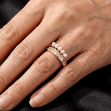 ANILLO VINTAGE OUVERT CIRCONA & PERLA