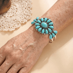 PULSERA VINTAGE BOHEMIO RÉTRO ETHNIQUE TURQUESA