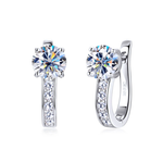 PENDIENTES CANAL MOISSANITE | ORO