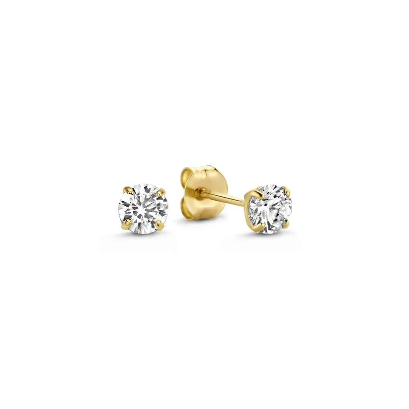 CONJUNTO LARMES DE LUNA PIERRE PENDIENTES | ORO
