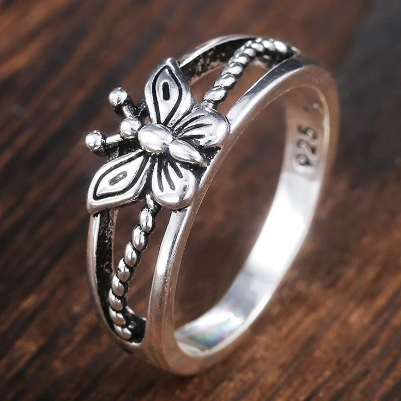 ANILLO VINTAGE MARIPOSA PLATA