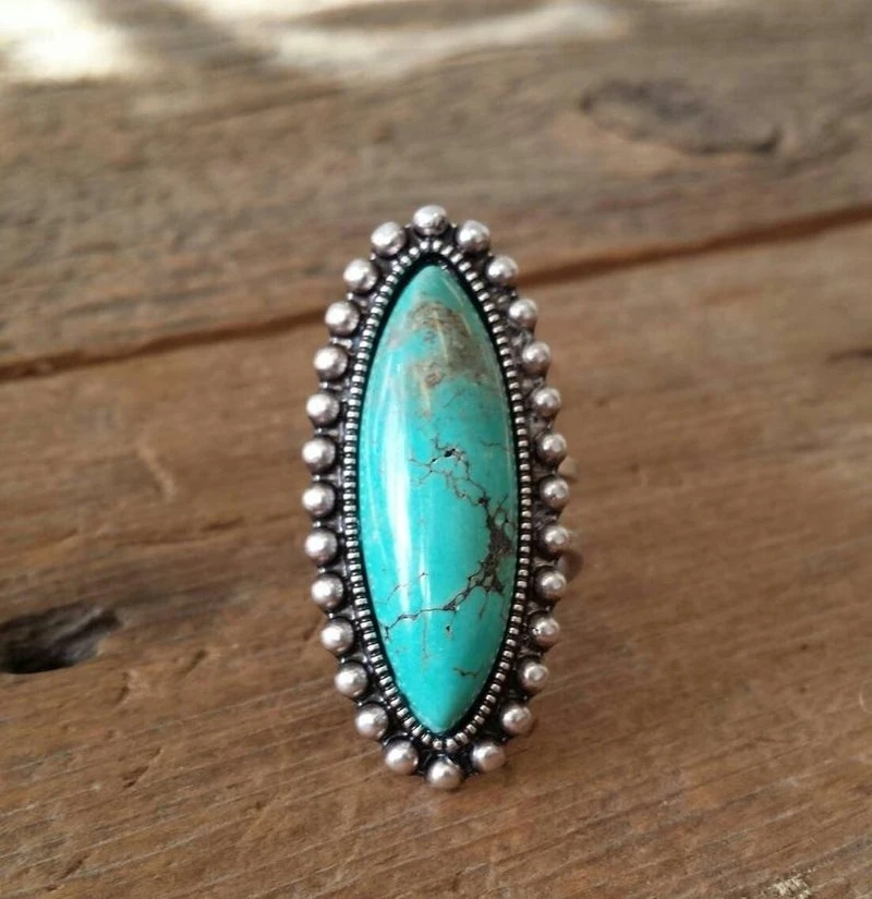 ANILLO VINTAGE TURQUESA PIERRE