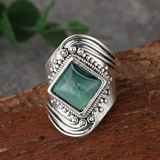ANILLO VINTAGE VERDE PIERRE
