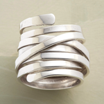 ANILLO VINTAGE ÉPAIS RANG PLATA