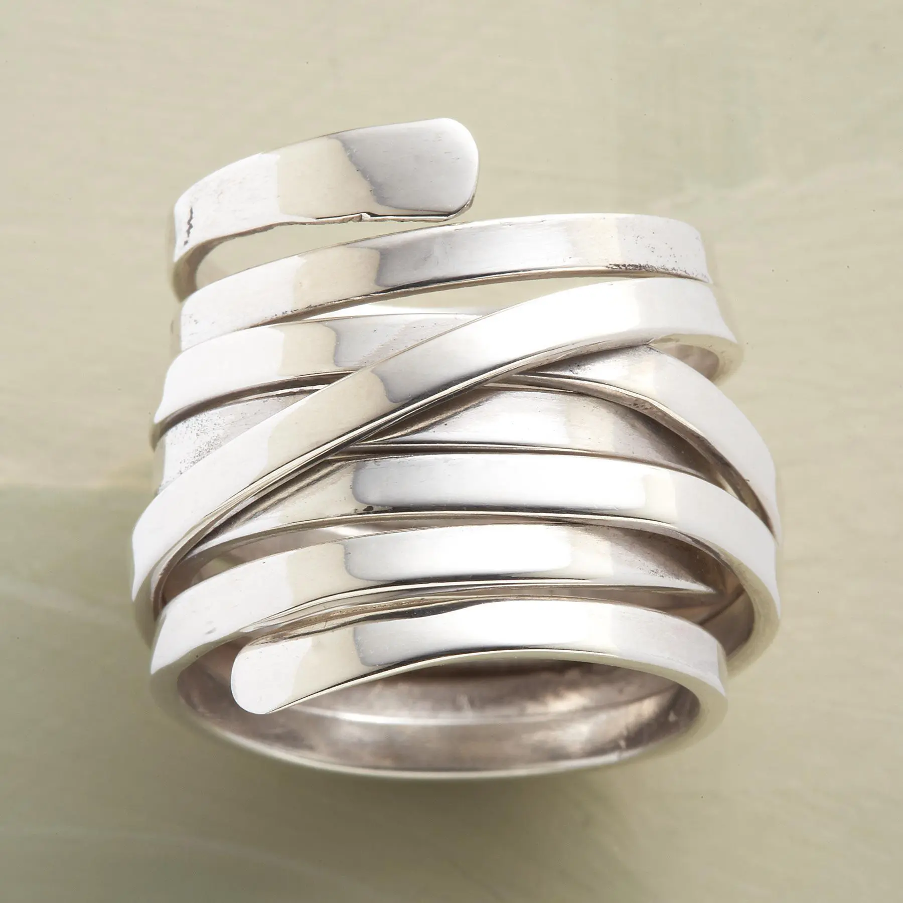 ANILLO VINTAGE ÉPAIS RANG PLATA