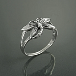 ANILLO VINTAGE NATURE PLATA