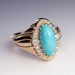 ANILLO AZUL ÓPALO VINTAGE