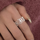ANILLO VINTAGE CIRCONA FLOR