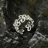 ANILLO VINTAGE CIRCONA FLOR