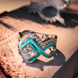 ANILLO VINTAGE TURQUESA CIRCONA