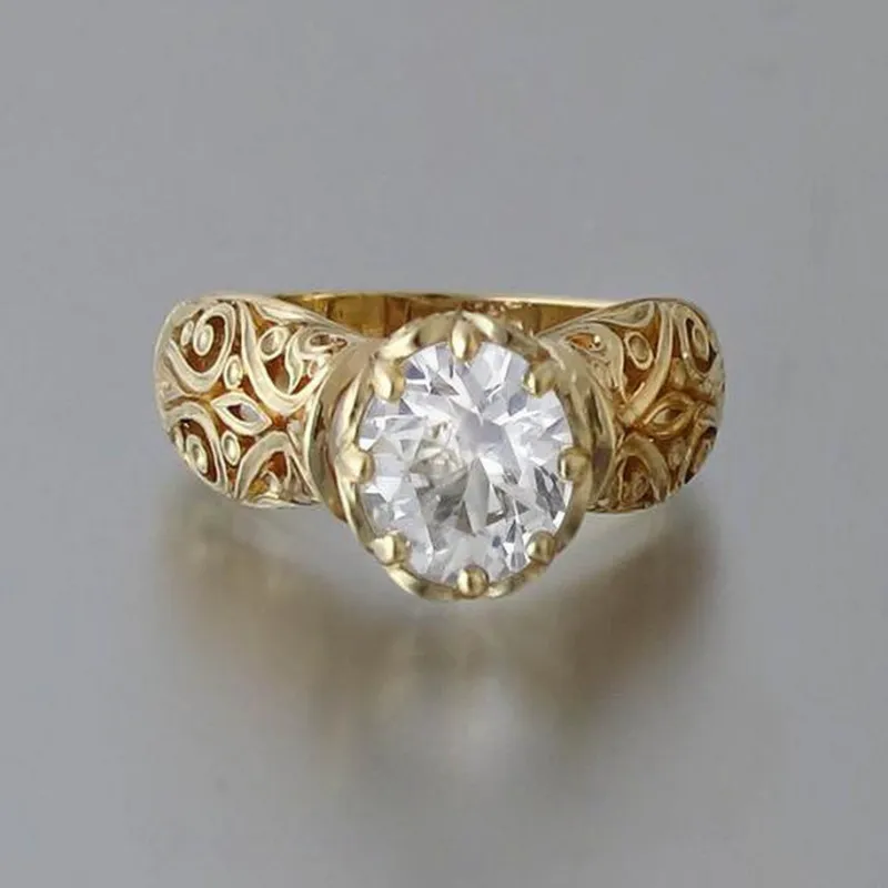 ANILLO ELEGANTE BLANCO CIRCONA