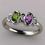 ANILLO VIOLETA OLIVE INCRUSTÉ VINTAGE
