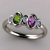 ANILLO VIOLETA OLIVE INCRUSTÉ VINTAGE