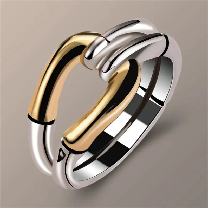 ANILLO VINTAGE NOUÉ ORO & PLATA