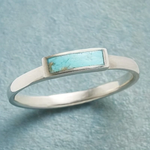 ANILLO VINTAGE INCRUSTÉ AZUL PIERRE