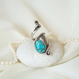 ANILLO VINTAGE AZUL PIERRE SPIRALE