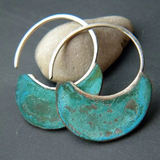 PENDIENTES VINTAGE PATINÉ TURQUESA
