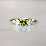 ANILLO VINTAGE CIRCONA OLIVE