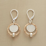 PENDIENTES VINTAGE ORO & PLATA PLAQUÉ PERLA GOTA