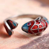 ANILLO VINTAGE ÉMAIL CARPE KOÏ POISSON