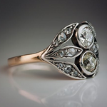 ANILLO VINTAGE CIRCONA ROSA ORO