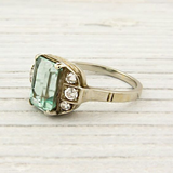 ANILLO VINTAGE VERDE INCRUSTÉ VERRE