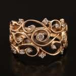 ANILLO VINTAGE ROSA LIERRE CIRCONA