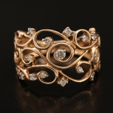 ANILLO VINTAGE ROSA LIERRE CIRCONA