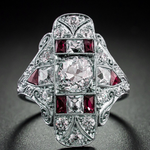 ANILLO VINTAGE CIRCONA PLATA