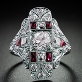 ANILLO VINTAGE CIRCONA PLATA