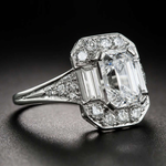 ANILLO VINTAGE CUADRADO CIRCONA PLATA