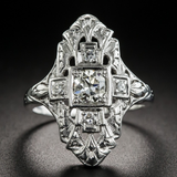 ANILLO VINTAGE CIRCONA PLATA