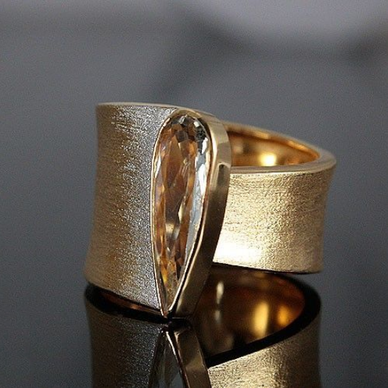 ANILLO BRILLANTE TAILLE VINTAGE ORO
