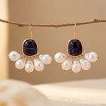 PENDIENTES VINTAGE FRANÇAIS PERLA GOTA