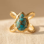 ANILLO BOHEMIO GOTA TURQUESA